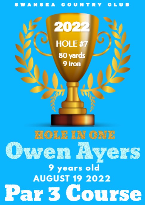 2022 hole in one Owen Ayers
